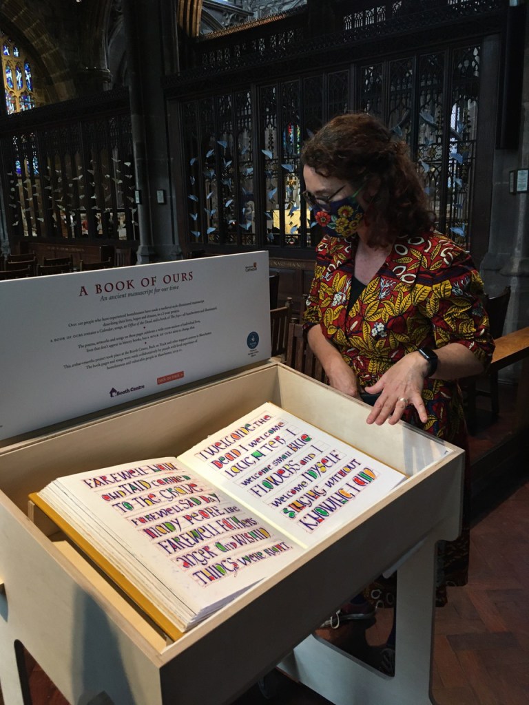 A Book of Ours, on exhibition at Manchester Cathedral