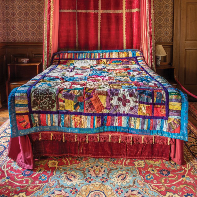 Fresh Air and Poverty quilt, on display at National Trust's Lyme Park. Garry Lomas photography
